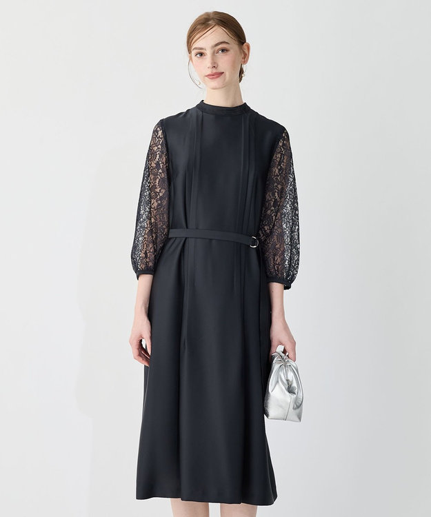 APPLAUDIR】ノーブルサテン レースコンビドレス / 23区 | ファッション
