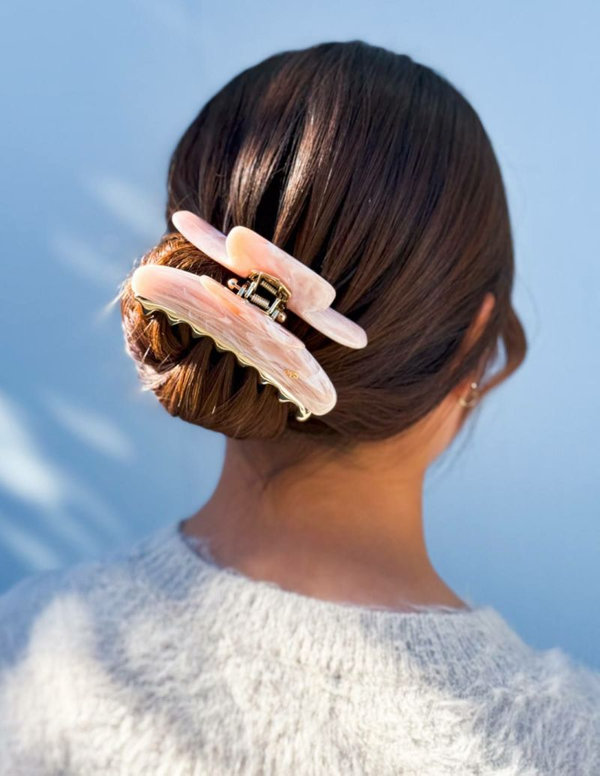 acca ホワイト ヘアクリップ(M S) 2個セット acca ホワイト ヘア