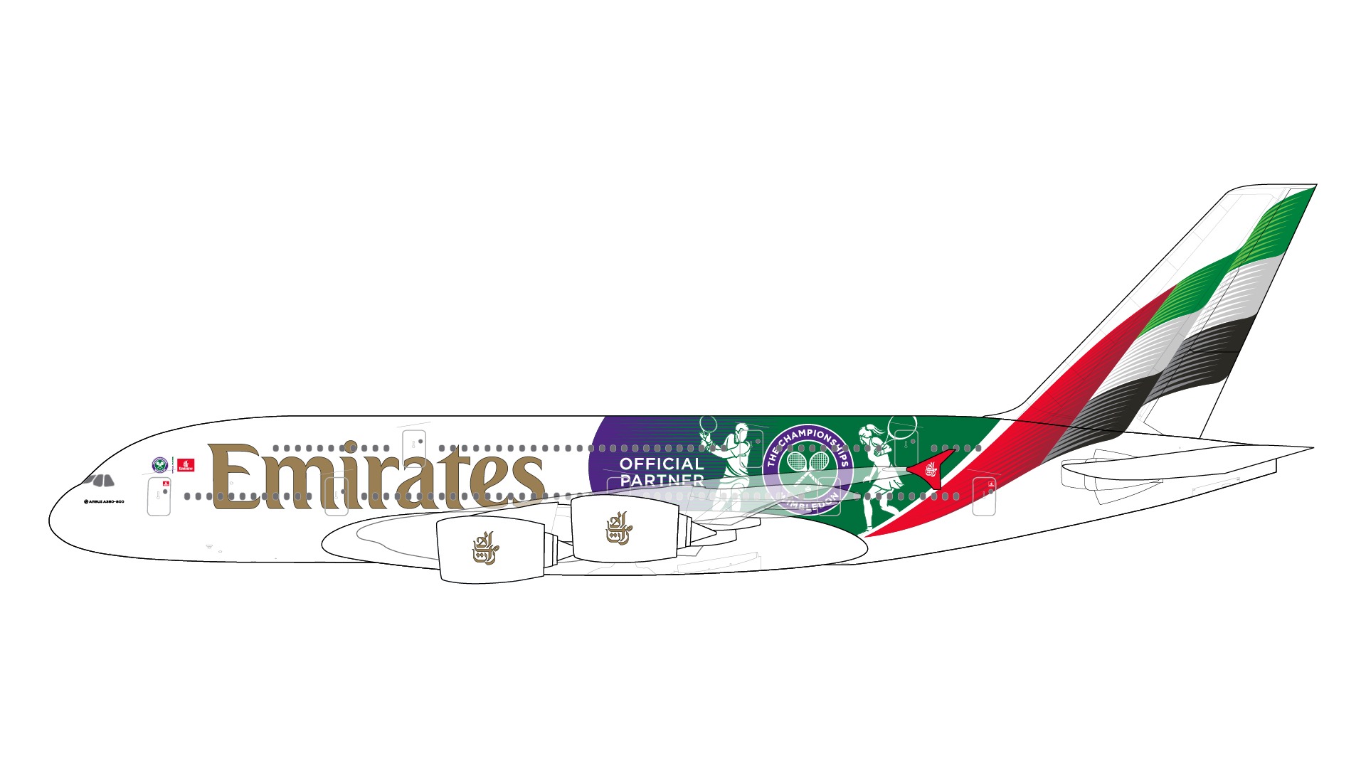 G2UAE1347 GEMINI 200 Emirates / エミレーツ航空 A380-800 A6-EOE