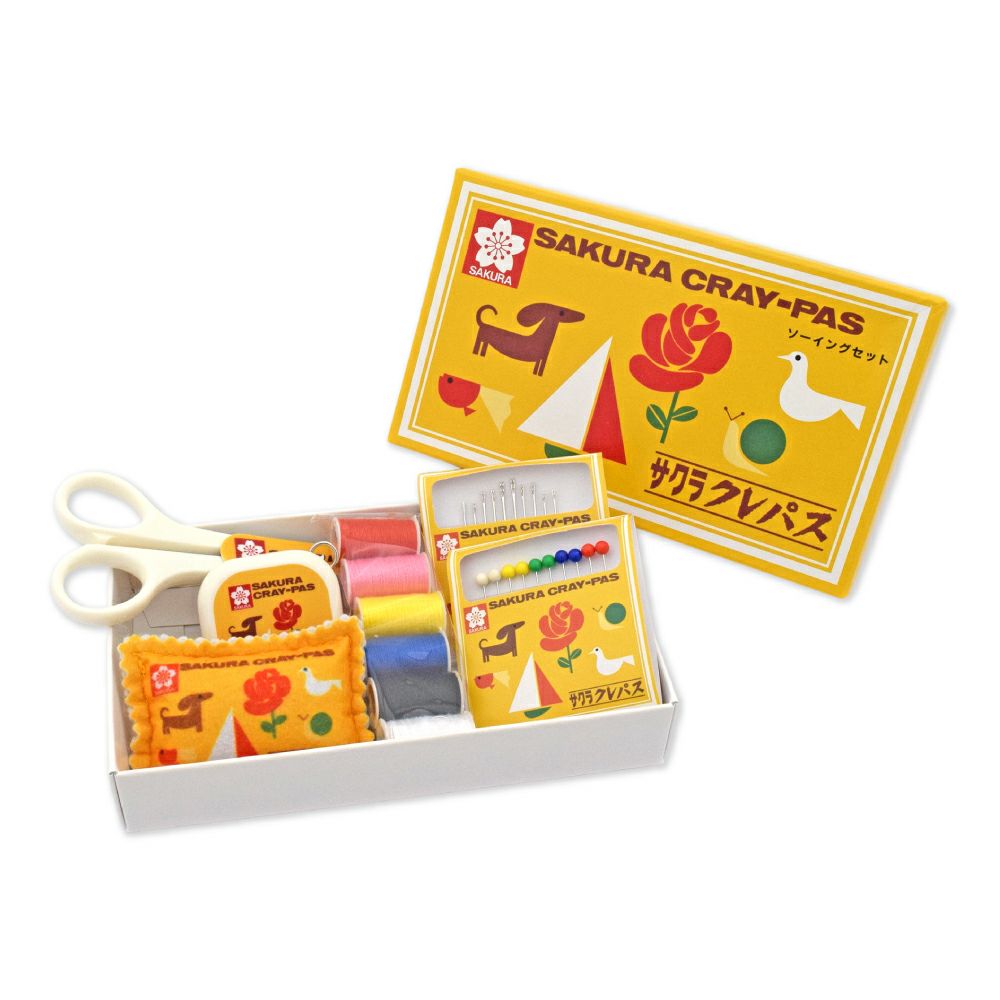 裁縫セット ソーイングセット クレパス柄 | サクラクレパス OFFICIAL SHOP