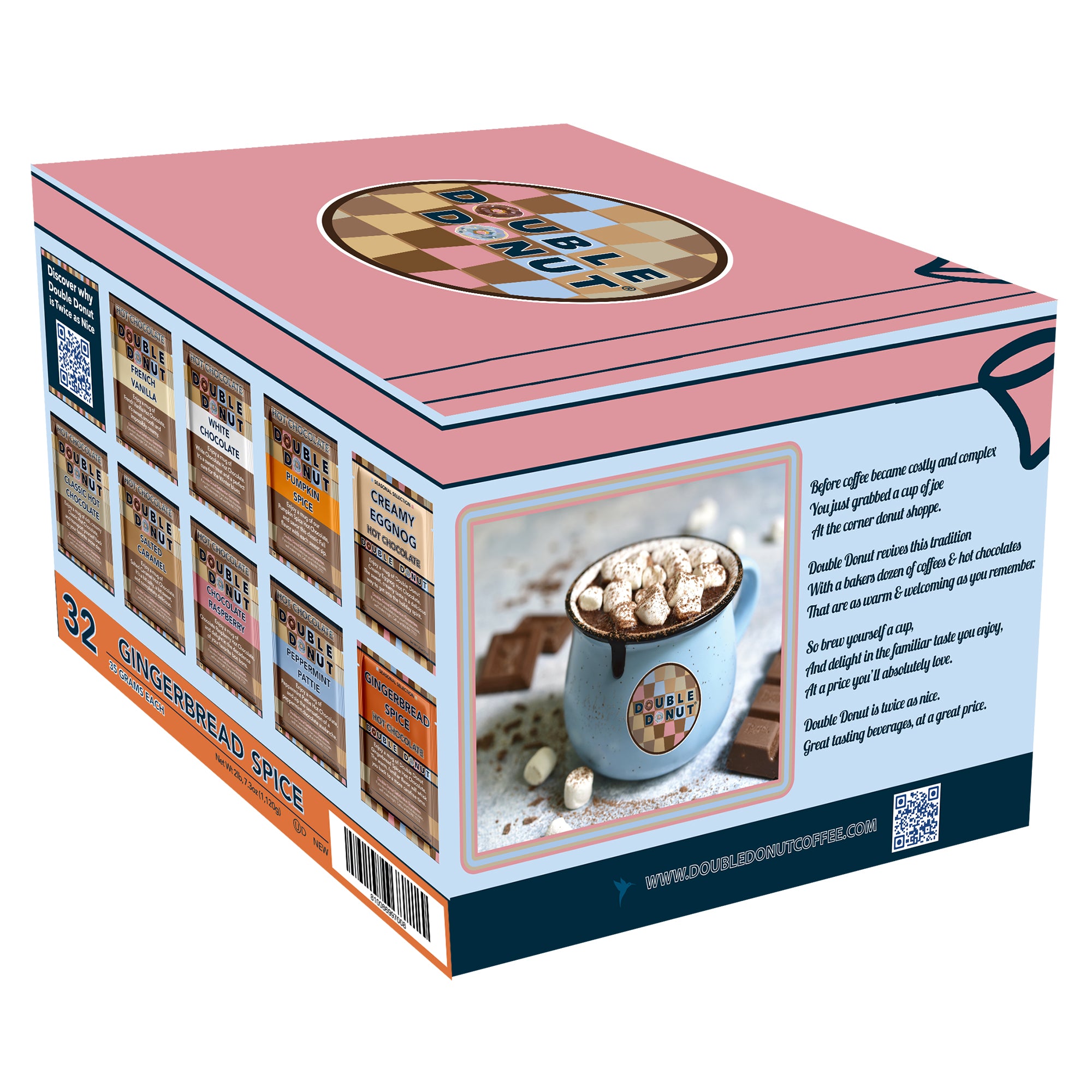 Gingerbread Spice Hot Chocolate Mix Packets – Crazy Cups