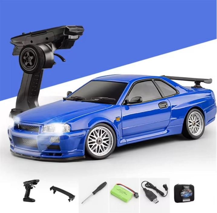 LDRC LD1899 1:18 Nissan Skyline GTR R34 2.4GHz Metal Body Remote