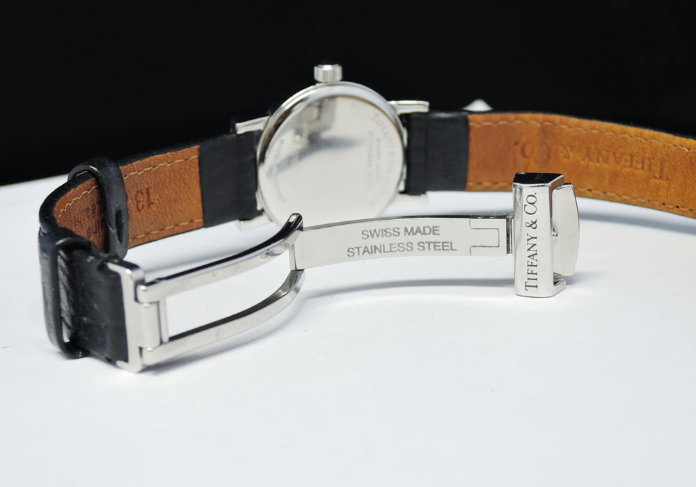 TIFFANY & Co. アトラス 純正レザーベルト レディース クォーツ 腕時計
