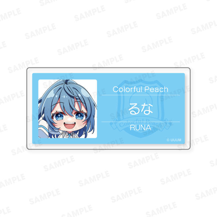 カラフルピーチ】からぴちパラダイス2025 名札バッジ（るな Ver