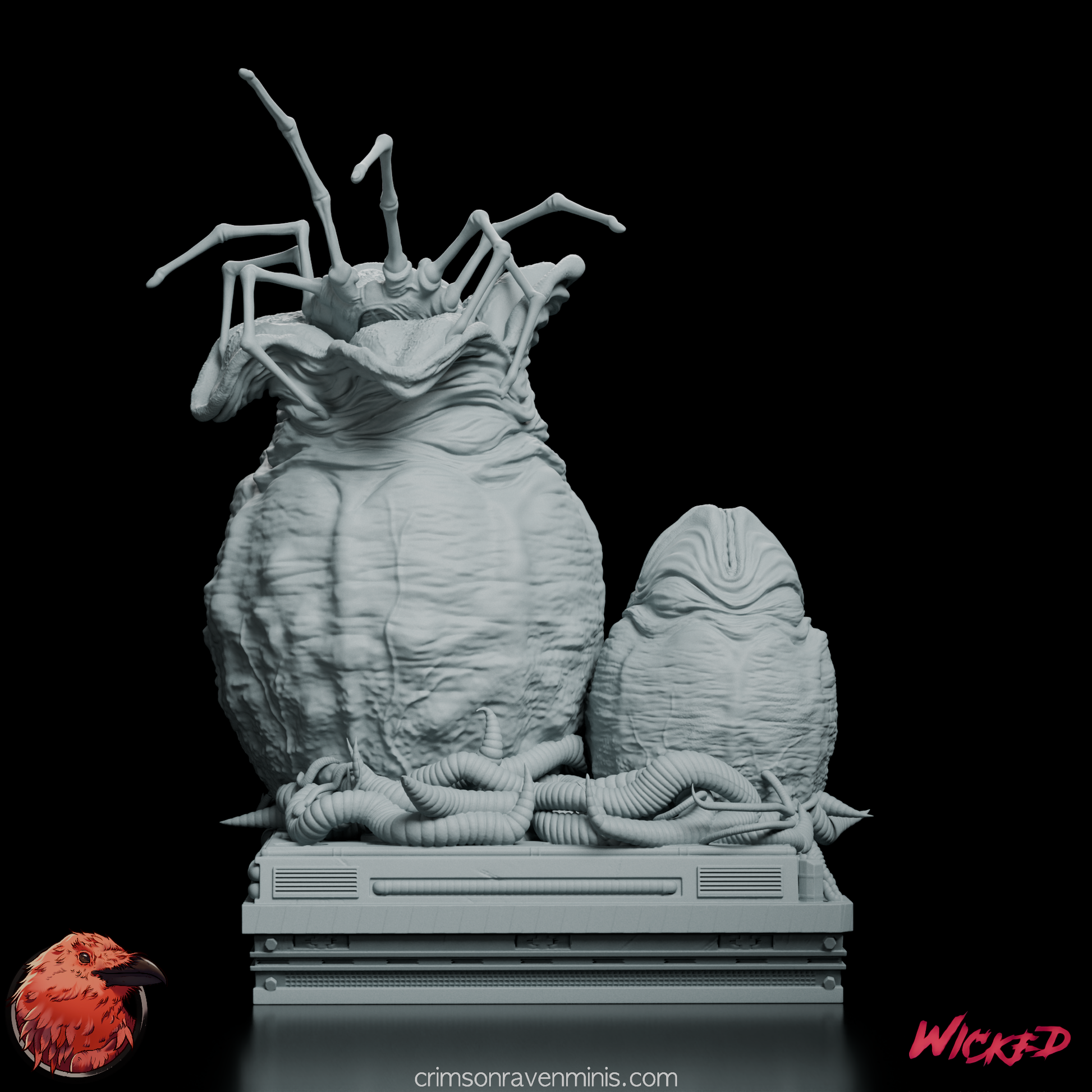 Facehugger and Xenomorph Eggs Model Kit | Aliens (1986) Horror