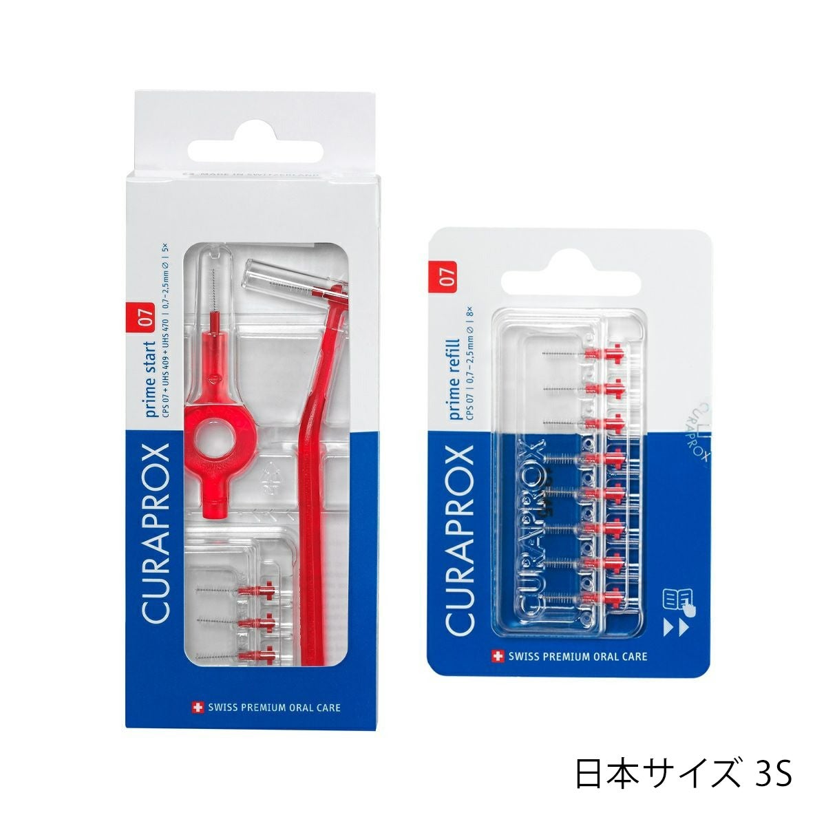 クラプロックス 歯間ブラシ CPSプライムスタート CPS07（レッド）+