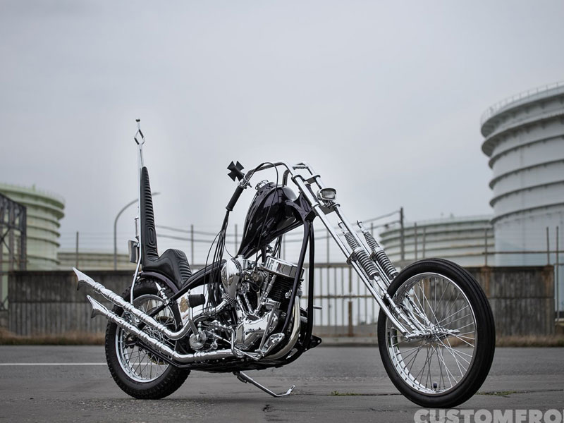 ハーレー パンヘッドのロングフォークチョッパー 1953年・SPIKE