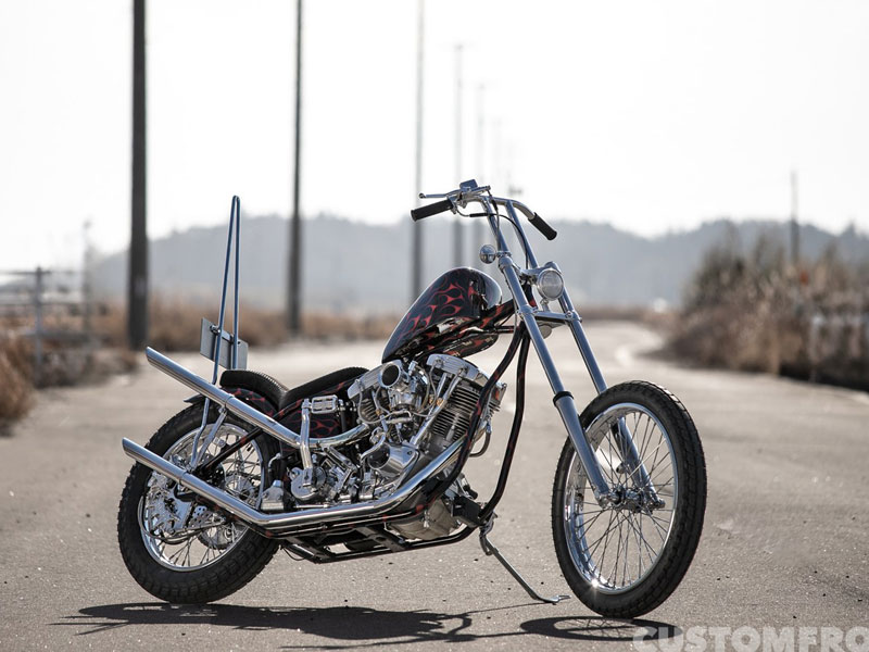 ログリーズメタルワークのハーレー フリスコチョッパー(FRISCO STYLE