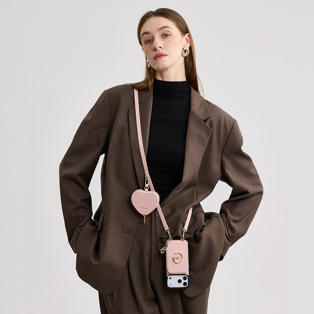 Custypeオリジナルクロスボディスマホケースセット（リストストラップ