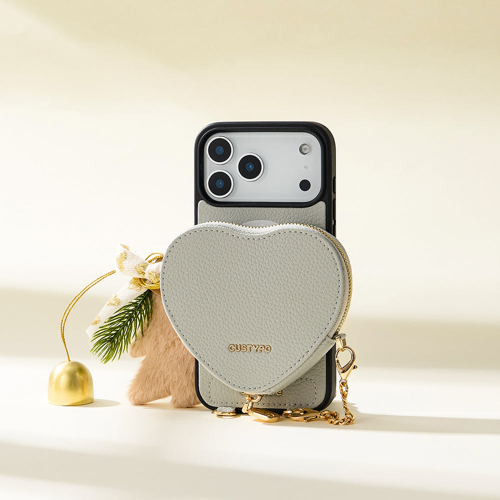 ハートデザインキット - 取り外し可能なワイヤレス充電クロスボディ