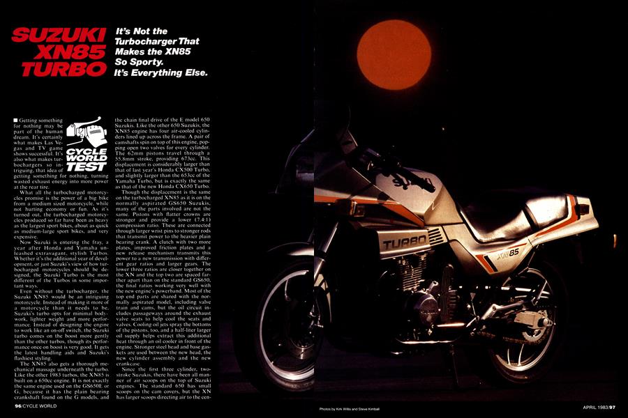 Suzuki Xn85 Turbo | Cycle World | APRIL 1983