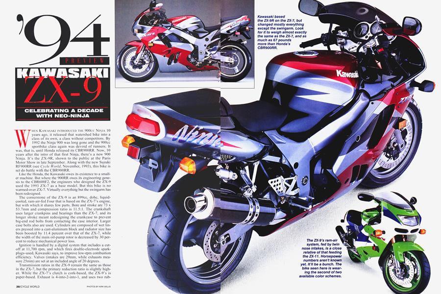Kawasaki Zx-9 | Cycle World | DECEMBER 1993