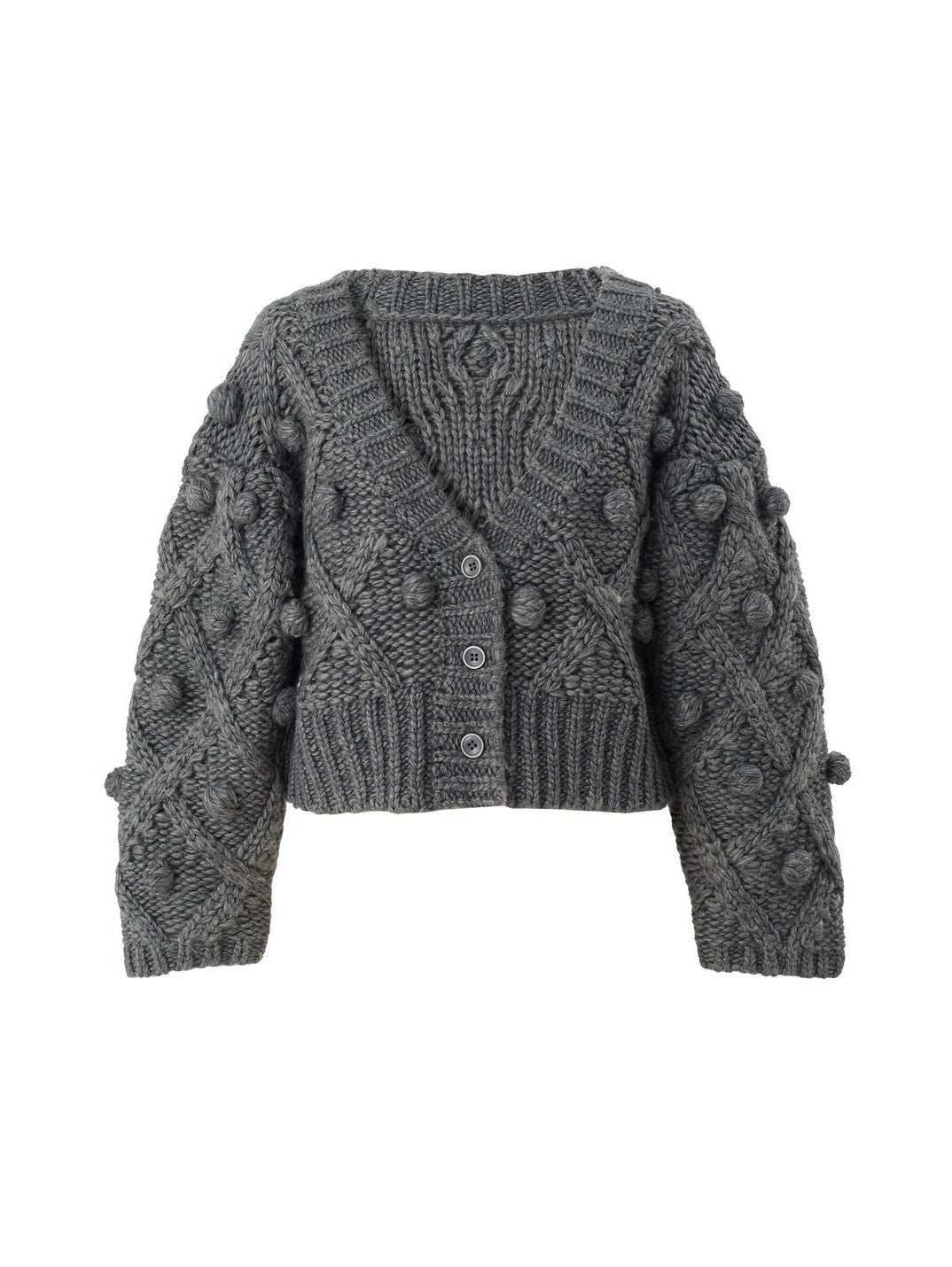 手編みポンポンカーディガン Florent｜Cygne(シーニュ) 公式サイト