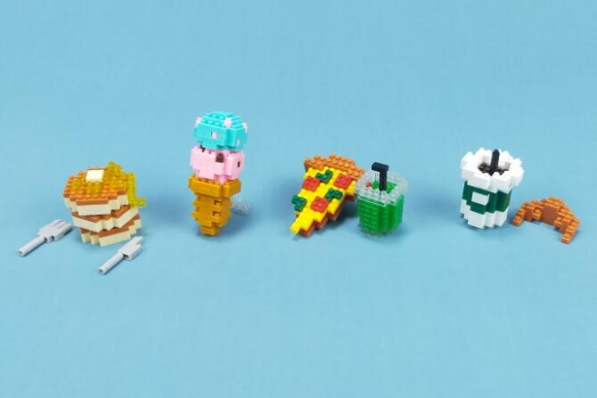 ダイソー】プチブロック「たべもの」5～8をレビュー【第1弾-②】