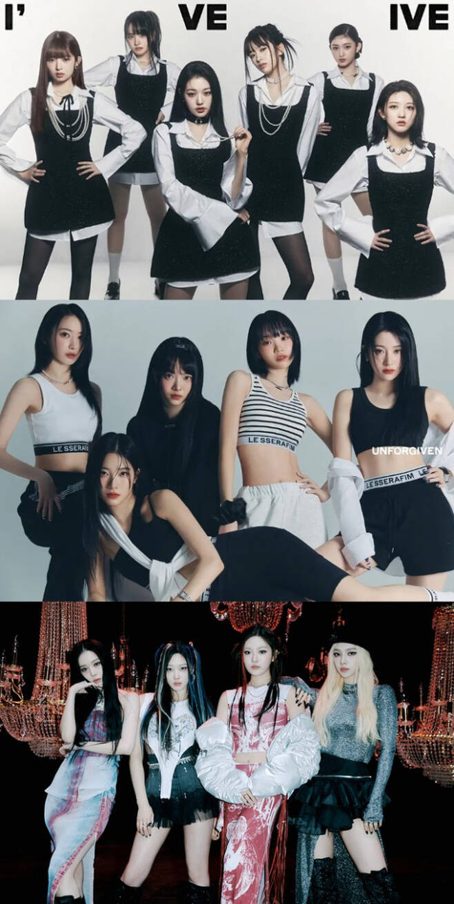 IVE, LE SSERAFIM, and aespa - 4th Generation Girl Group Comeback