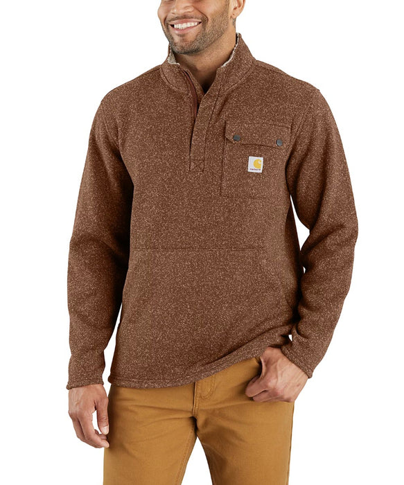 Carhartt Men's 1/4-Zip Fleece Sweater - Mocha — Dave's New York