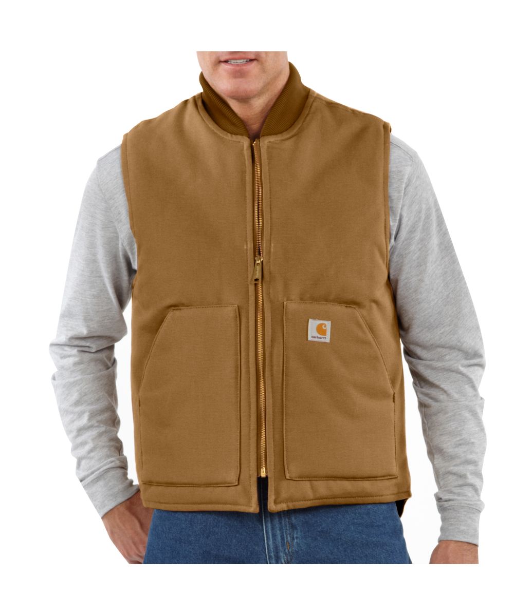 Carhartt V01 Duck Vest - Carhartt Brown — Dave's New York