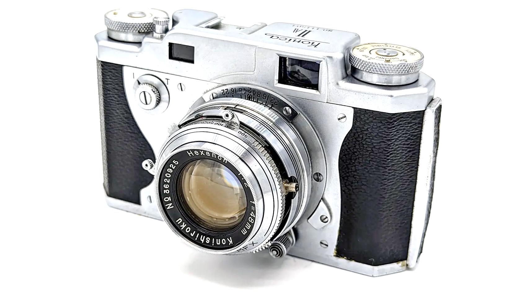 世界初オートフォーカスカメラ Konica Hexanon 58mm F2.8 世界初オート