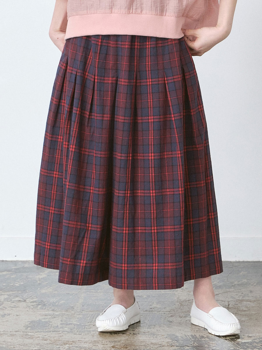 ガウチョパンツ 綿オックスチェック | パンツフルレングス | 【公式】D