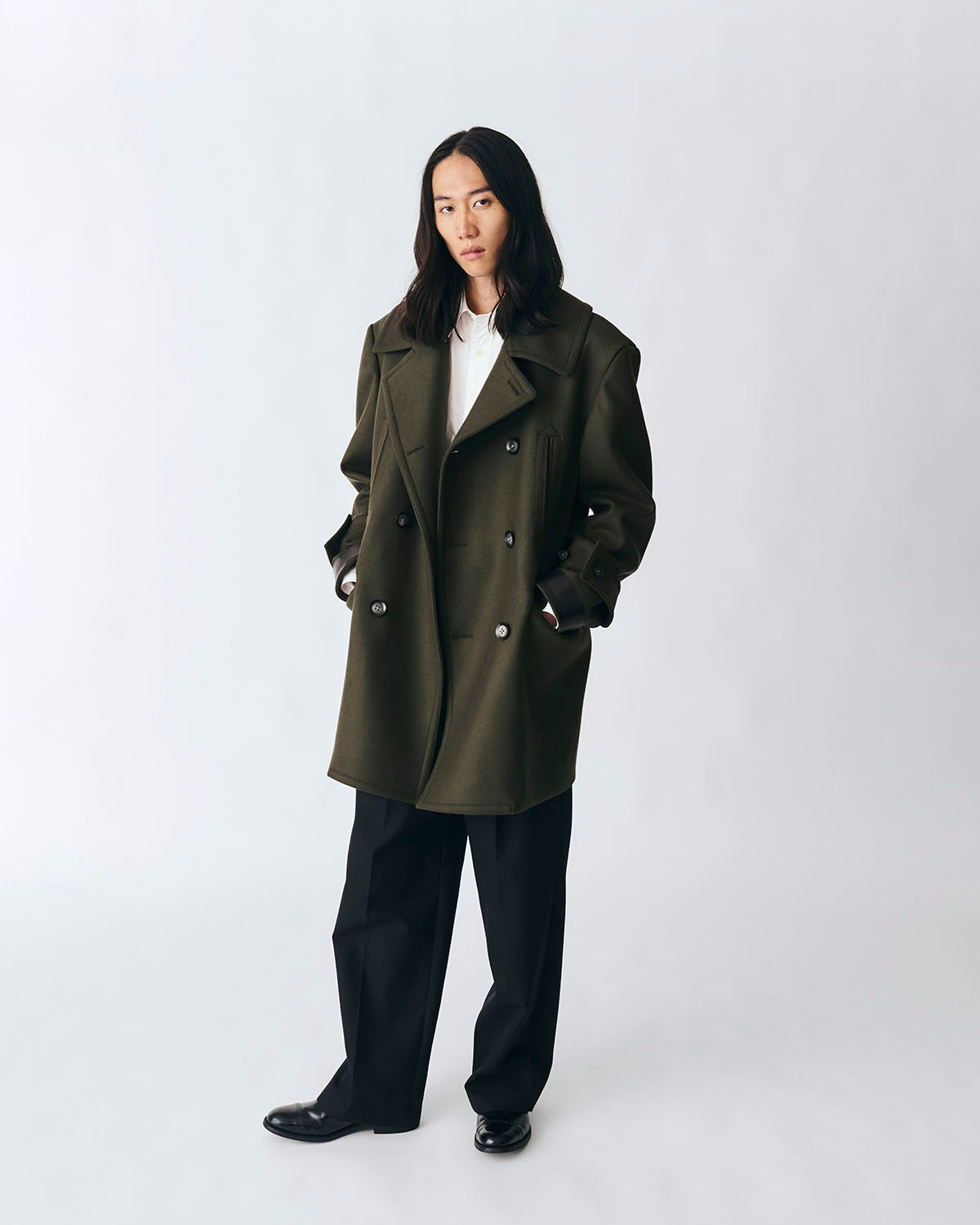 Wool Melton Pea Coat - ウールメルトン ピーコート｜DDDD（ディフォー