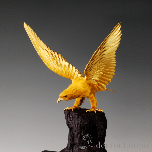 送料無料】 純金 白鷹 D 200g / 光則（金工芸） 高級 コレクション