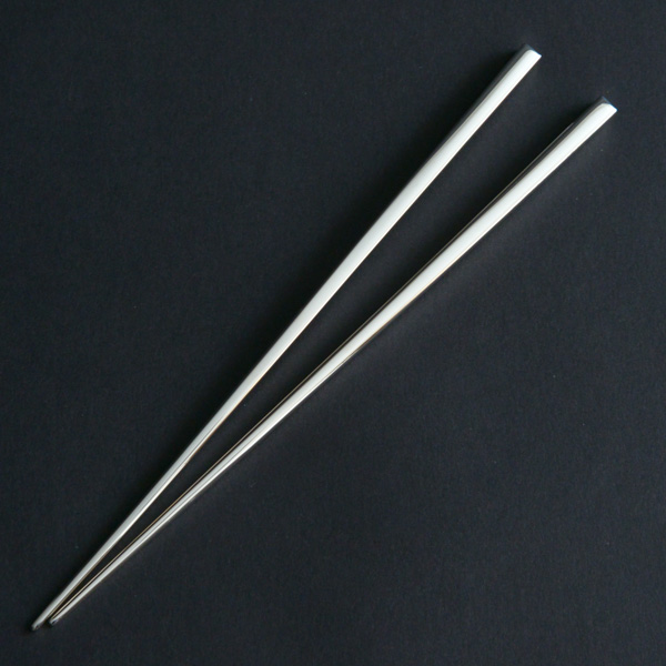 送料無料】 銀製 箸 男性用 名入れ彫刻無料 / お箸 プレゼント 一膳