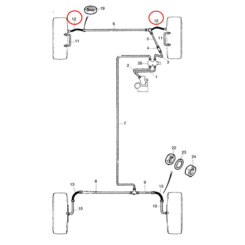 ローバーミニ 2000年式 ブレーキホース ベアリング パーツ