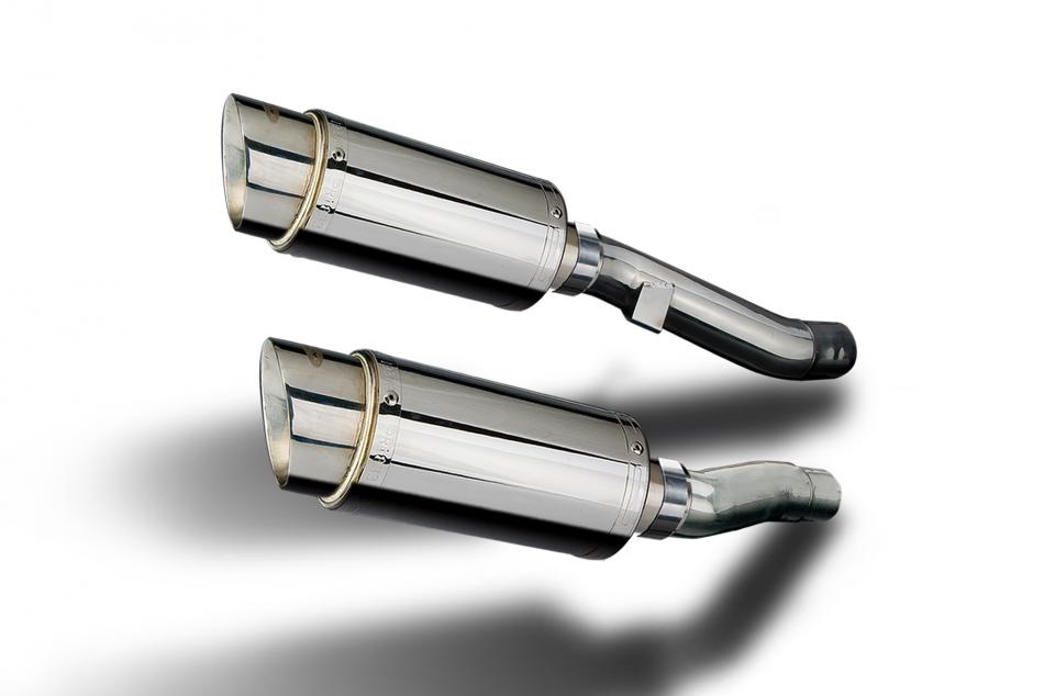Slip On Exhaust with 8 Inch Stainless Steel Round Mufflers for ZZR600