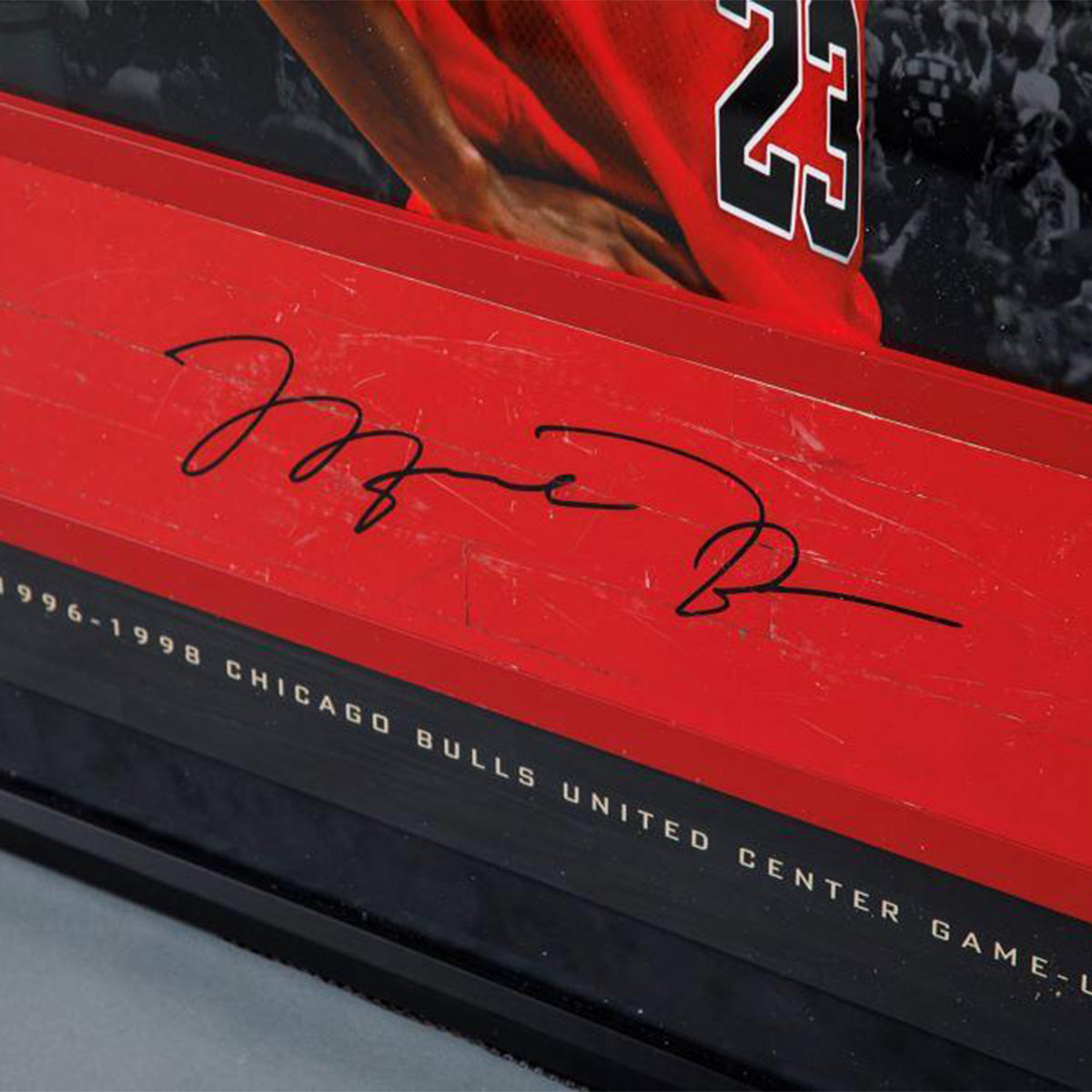 メモラビリア】マイケル・ジョーダン直筆サイン入り NBA実使用フロア