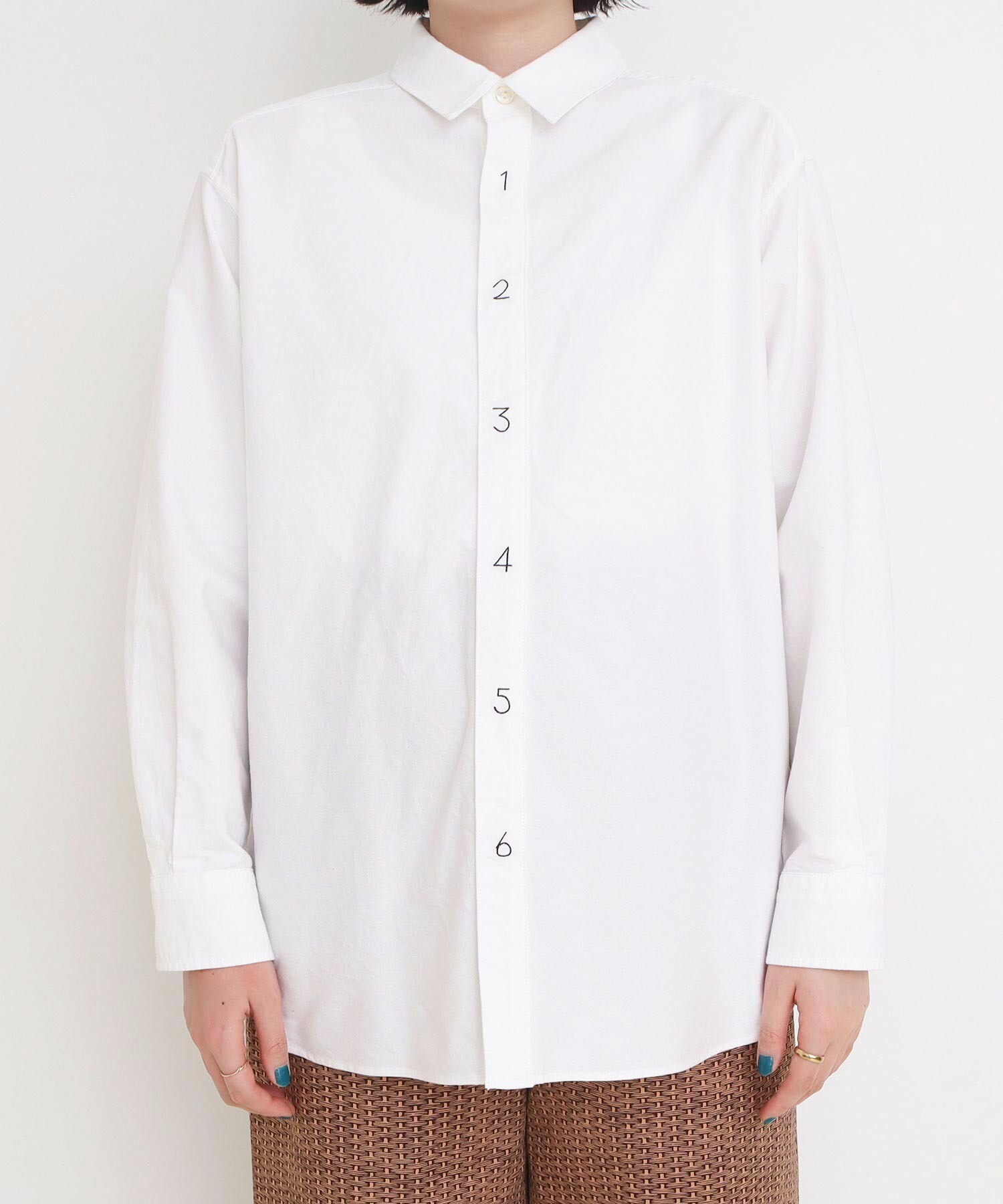 刺繍入りホワイト長袖シャツ 楽天市場】シャツ 刺繍 綿シャツ ホワイト