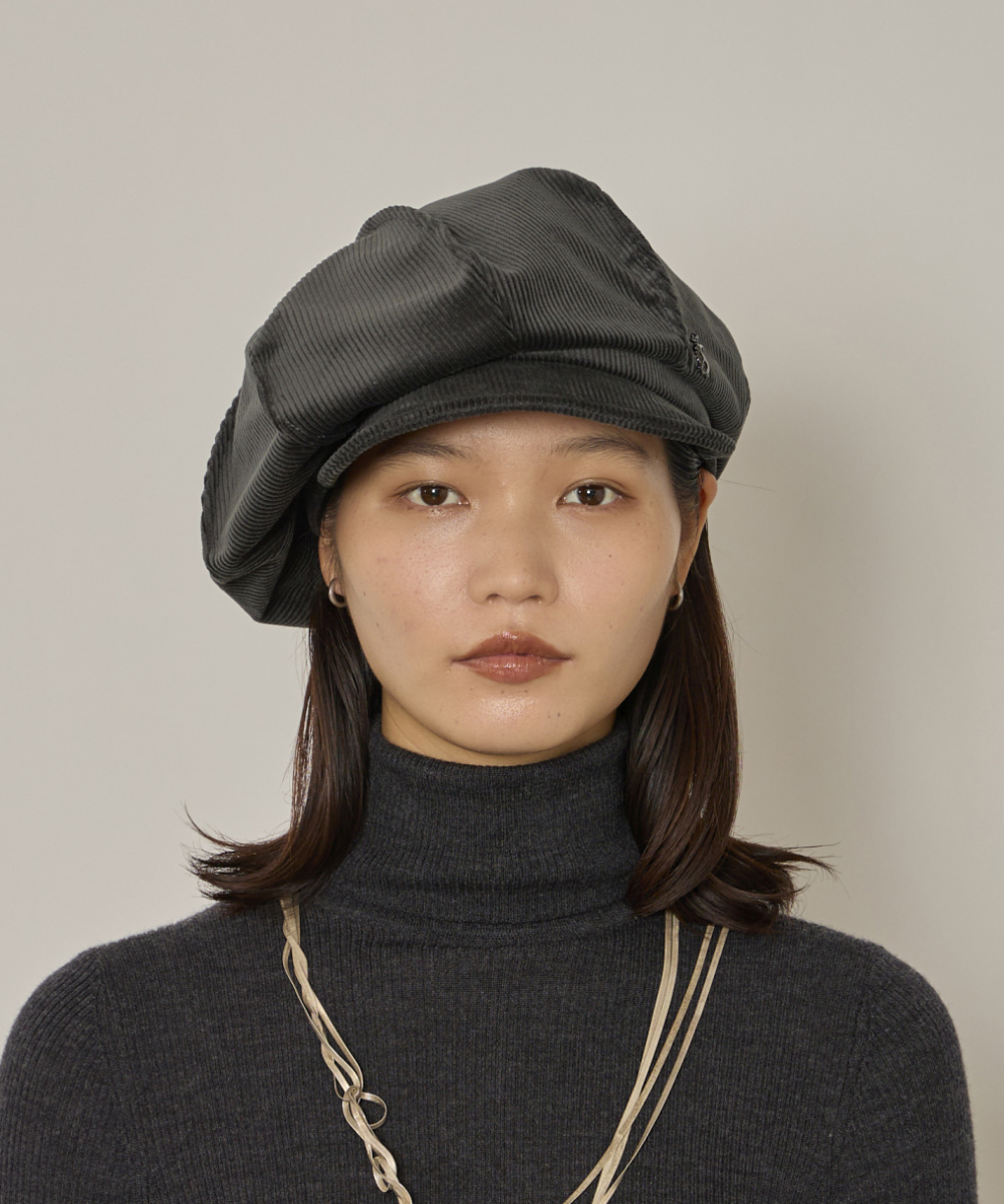 arth Corduroy Tuck Cas | 58cm(58) BLACK (01) | arth / アース