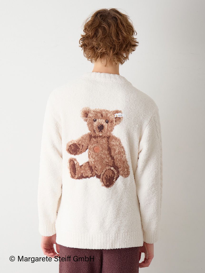 Steiff】【UNISEX】パウダージャガードカーディガン｜ルームウェア