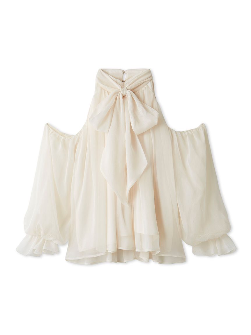 WEB限定カラー】ドレープボウタイシフォンブラウス(シャツ・ブラウス