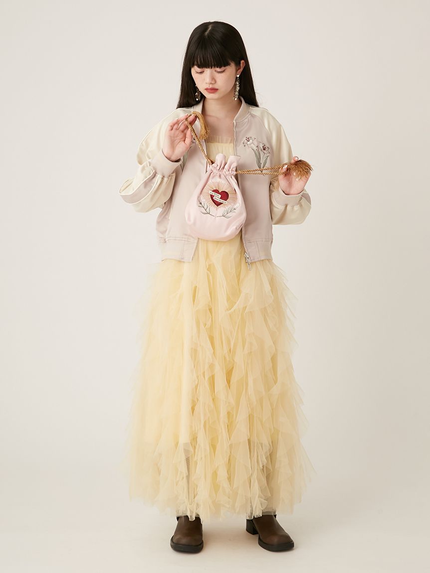 LILY BROWN×KEITA MARUYAMA】エンブロイダリーリバーシブルスカジャン