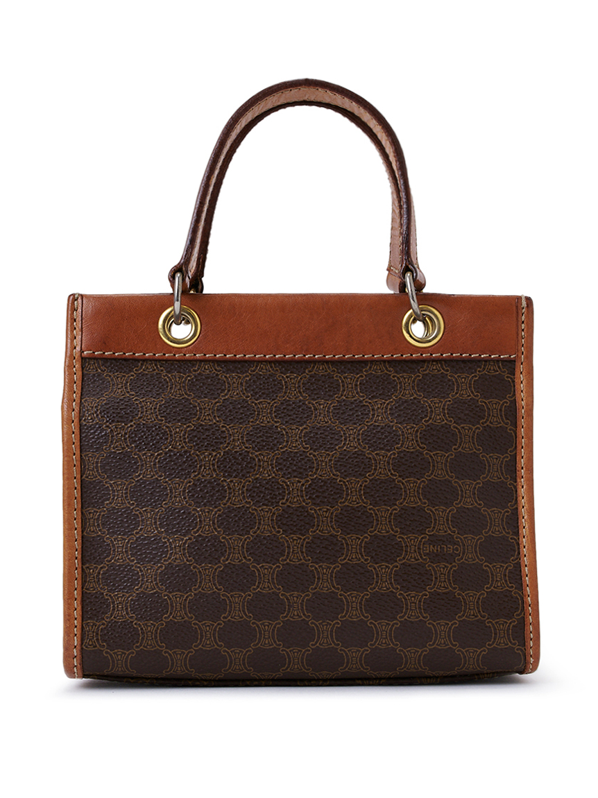 CELINE マカダムモノグラムスクエアミニハンドバッグ(ヴィンテージ