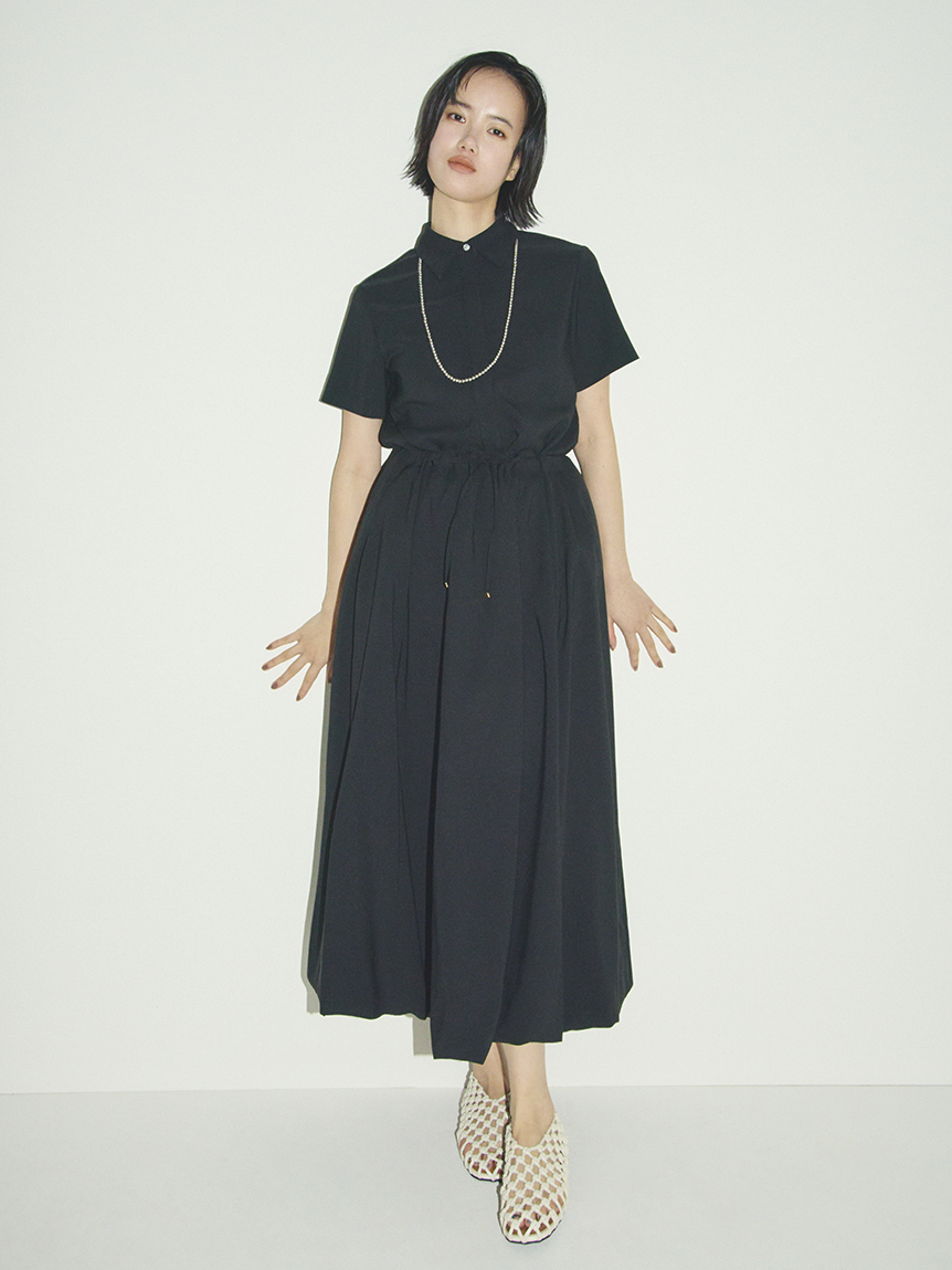 バルーンシャツワンピース(マキシ・ロングワンピース)｜ワンピース