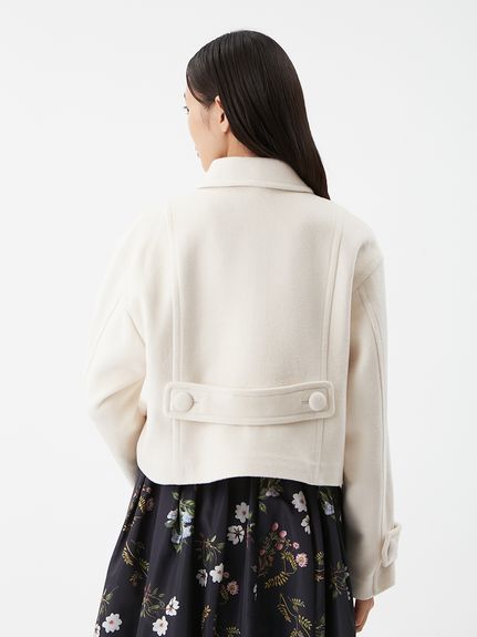 ウールカシミヤショート丈ピーコート(コート)｜アウター｜Mila Owen