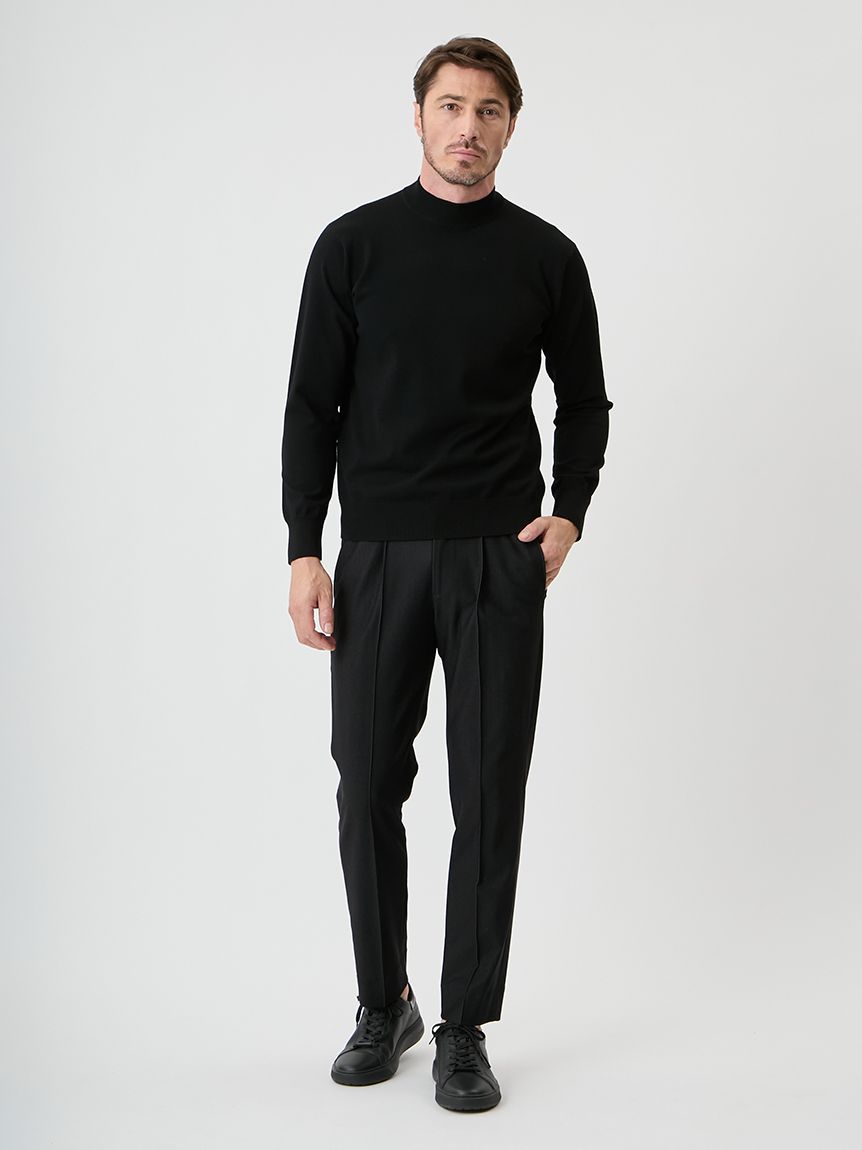 A PACK】WASHABLE PACK KNIT(2枚組) モックネック(ニット)｜トップス