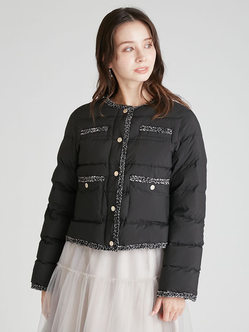 トリムデザインキルティングジャケット(ジャケット・ブルゾン)｜OUTER