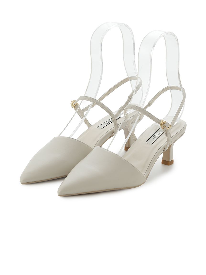 ロゴバックル付きバックストラップミュール(パンプス)｜SHOES