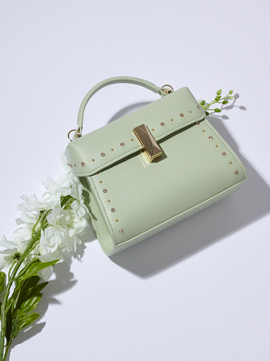 リュタン】ビジュースタッズポシェット(ハンドバッグ)｜BAGS（バッグ