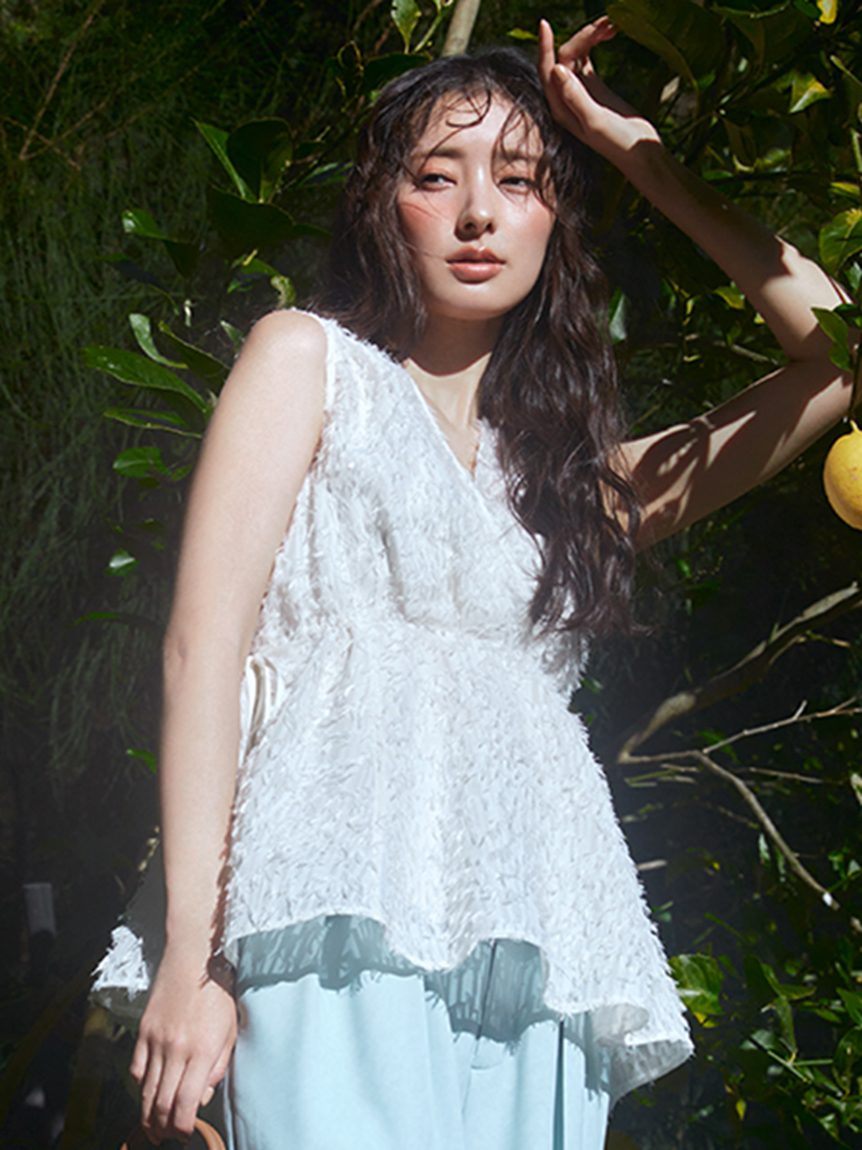 LIMITED]ペプラムフリンジトップス(ブラウス)｜トップス｜FRAY I.D