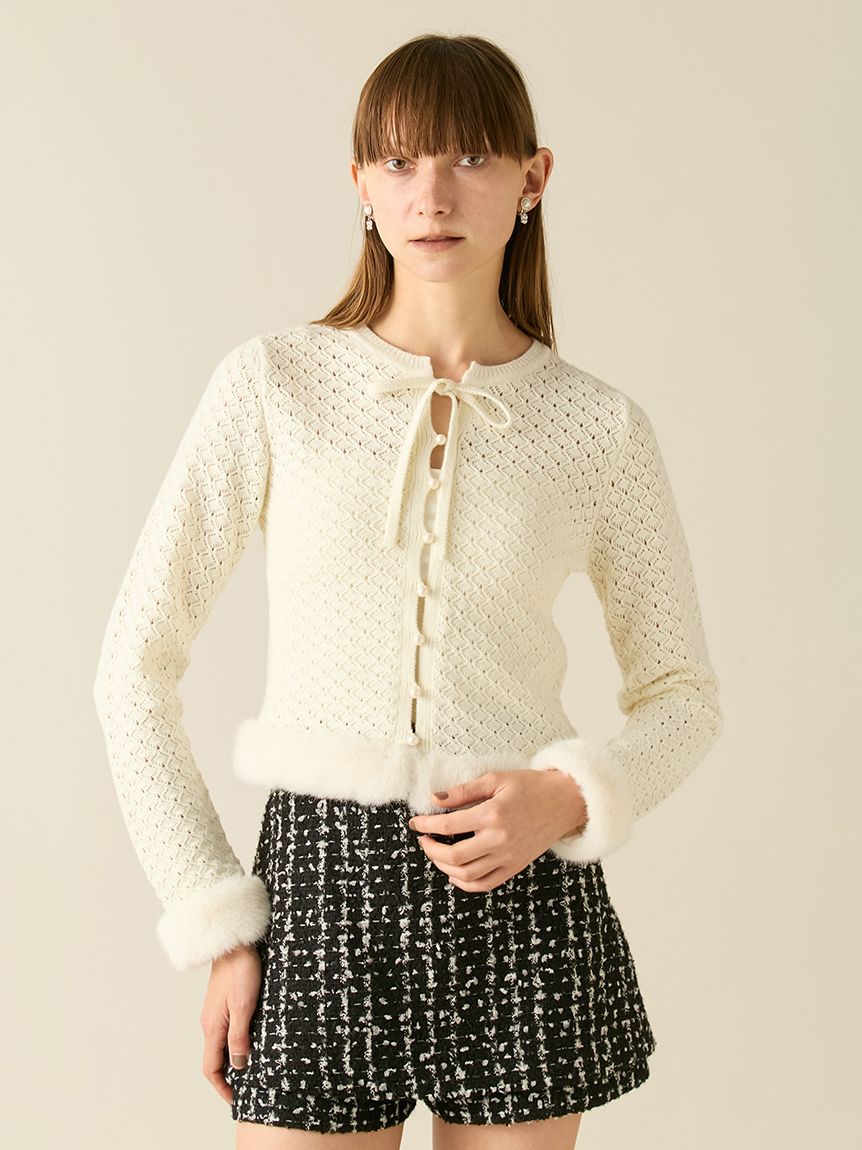 エコファートリムカーディガン(ニット)｜トップス｜FURFUR（ファー