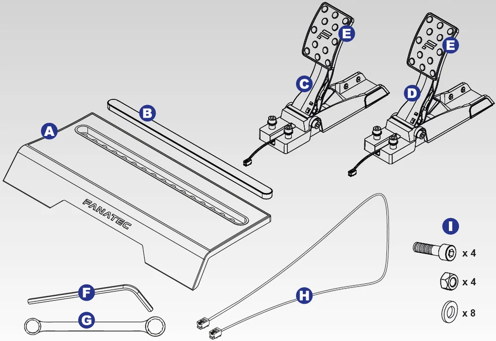 CSL エリートペダル マニュアル | クイックスタートガイド | Fanatec