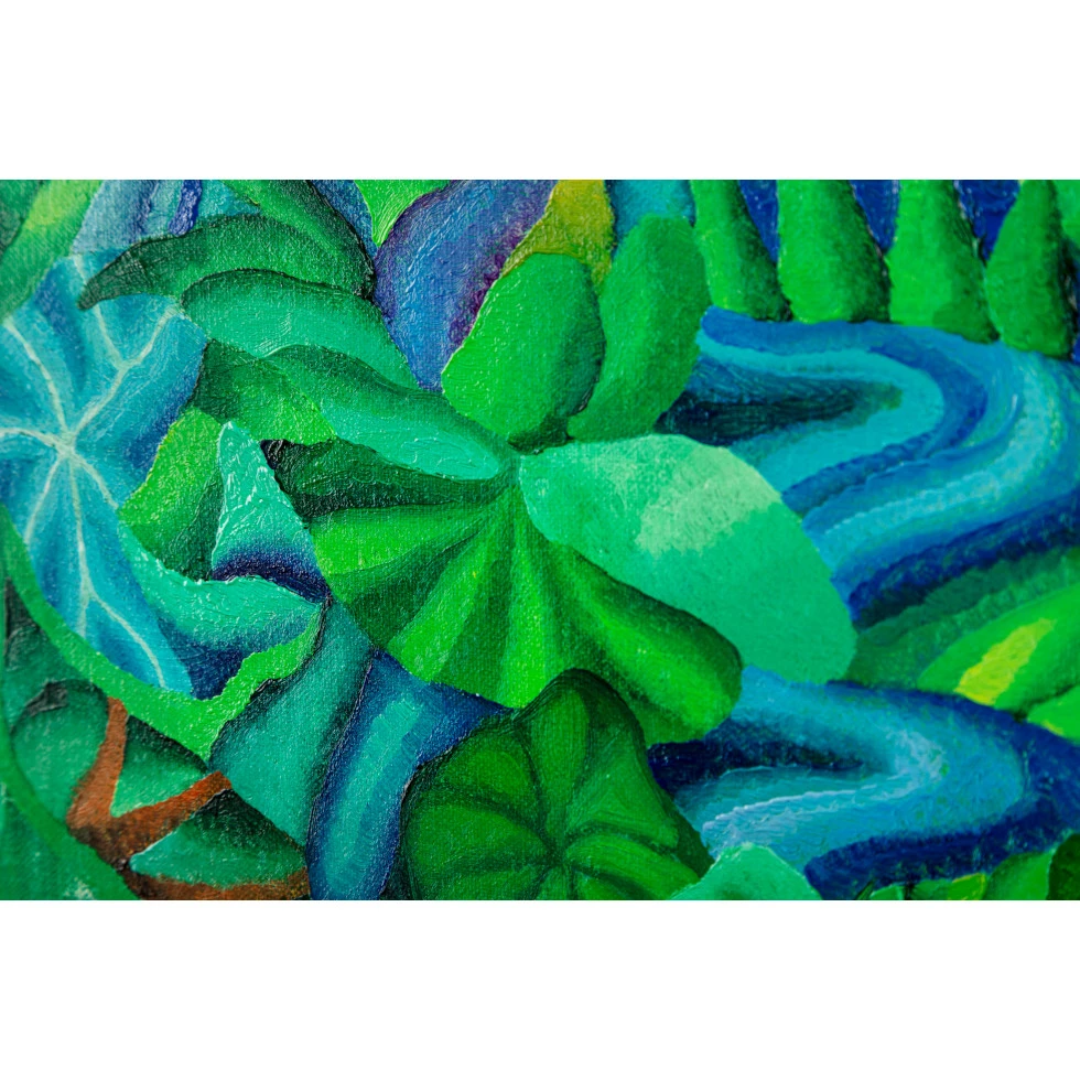 真作】絵画 阪本修次 油彩30号 翔 叙情的風景画 岩と樹木の情景 Y157