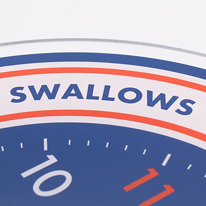 東京ヤクルトスワローズ アクリル壁掛時計 つば九郎&つばみ｜郵便局の