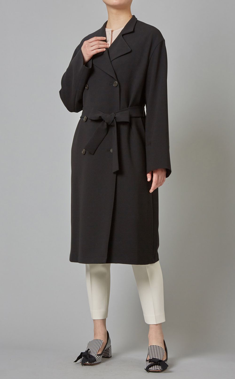 Theory｜ダブルブレストベルトコート