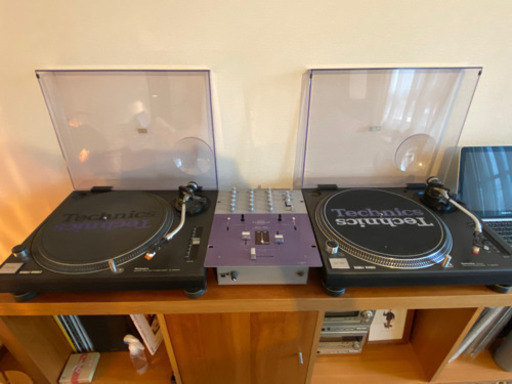 Vestax ターンテーブル2台、ミキサーセット 音動作確認無し※ジャンク品