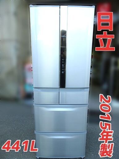 義 2016年 HITACHI R-F440F 430 Hitachi 4-Door French Bottom Freezer