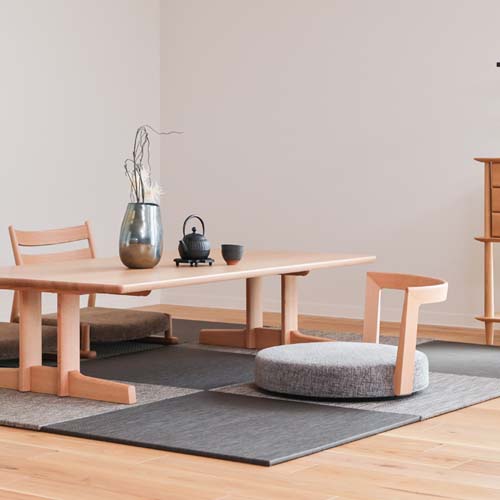 飛騨家具 nissin 日進木工 Accent アクセント 回座 国産家具 無垢